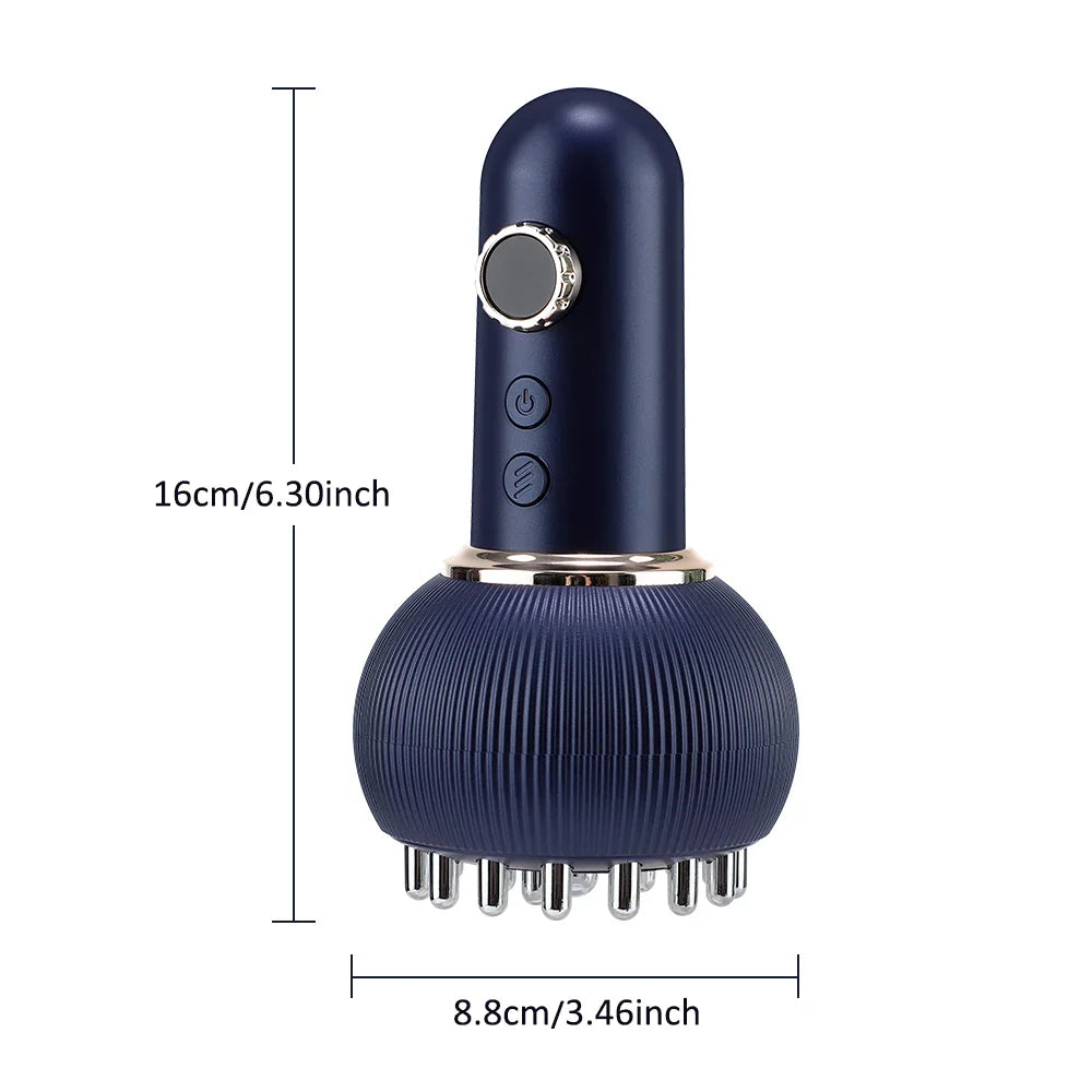 Rechargeable Gua Sha Massager – Body Shaping & Heating Scraping Brush for Lymphatic Detox, Meridian Dredging & Fat Burning