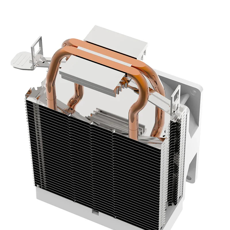 METALFISH ZH1200 CPU Cooler — 2 Heatpipe ARGB Radiator with 4-Pin PWM Silent Fan for Intel LGA 1700/1200/115X/1366/2011 & AMD AM5/AM4/AM3
