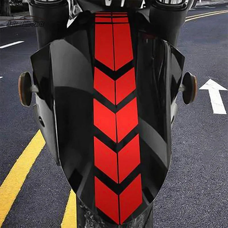 Motorcycle Arrow Stripe Stickers | Universal Waterproof & Oilproof Fender Paste | Reflective Motorbike Tape Decal | Moto Accessories