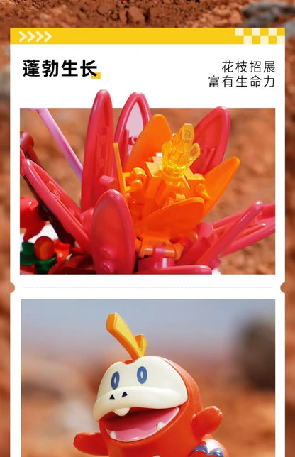 New Anime Pokémon DIY Building Block Toys – Pikachu, Sylveon, Togepi Cartoon Figures for Home Decoration