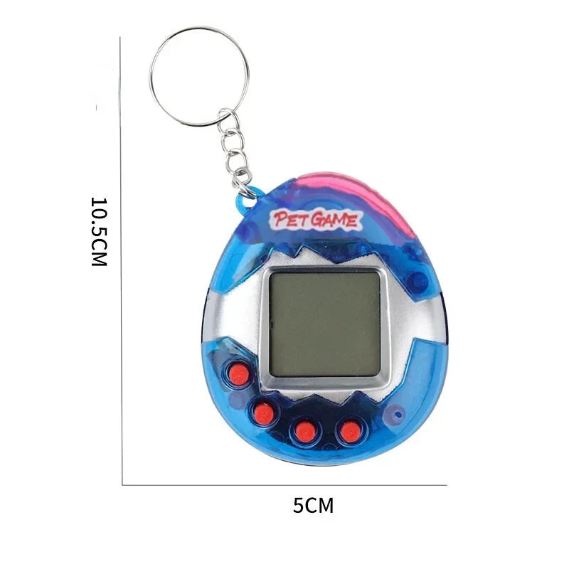 Transparent Electronic Tamagotchi – 168 Pets in One Virtual Cyber Digital Toy, Nostalgic Pixel Fun Play