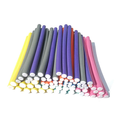 10PCS Flexible Hair Curling Rods – Soft Foam Bendy Twist Curls, No Heat Flexi Rollers for Hair Styling