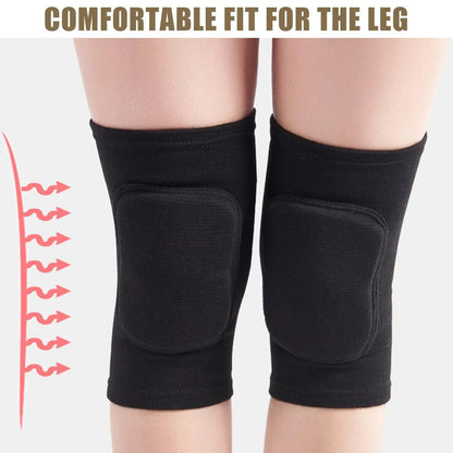2PCS Sports Compression Knee Pads – Elastic Thickened Sponge Knee Brace for Workout & Dance