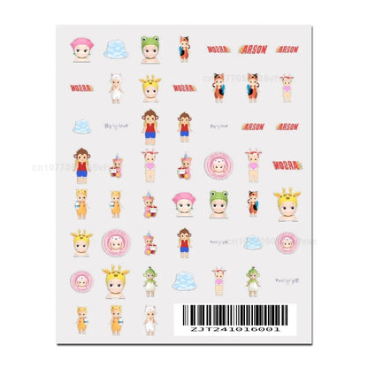 S-Sonnies Angels 3D Nail Art Sticker – 1PCS Adhesive Cartoon Decal for Manicure Design