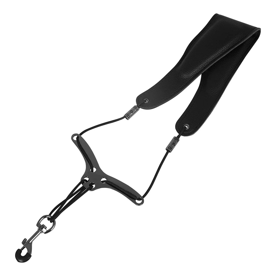 Saxophone Neck Strap - Adjustable Leather Universal Fit for Soprano, Alto, Tenor Sax with Secure Closed Hooks