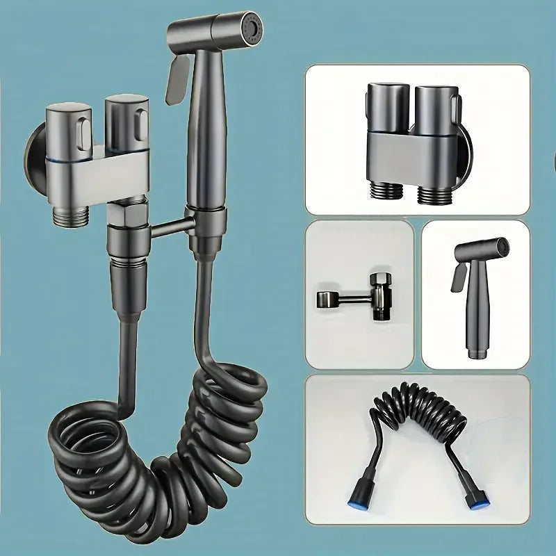 Stainless Steel Double Outlet Angle Valve – High-Flow Shower & Control Valve for Bathrooms & Washing Machines