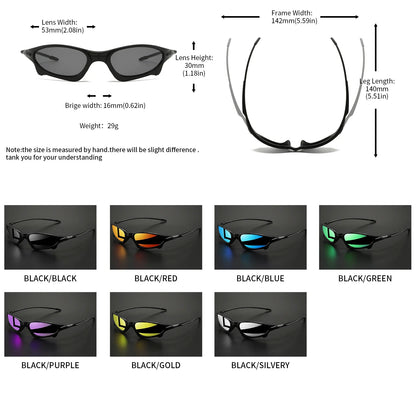 3PCS Futuristic Sports Sunglasses Set – Small Frame Wraparound UV400 Eyewear | Colorful Cycling, Fishing & Travel Protective Outdoor Sunglasses