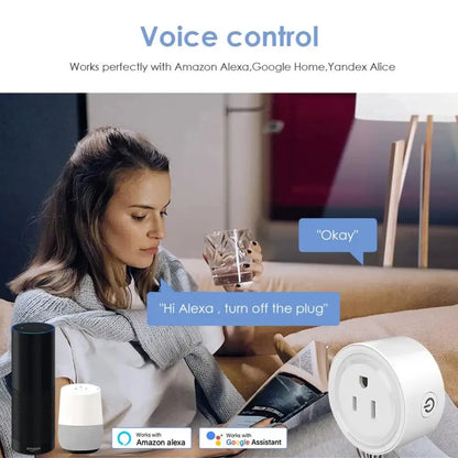 Tuya Smart WiFi Plug - US, UK, JP Standard Wireless Outlet, Remote Control for Smart Home Appliances, Works with Alexa & Google Home