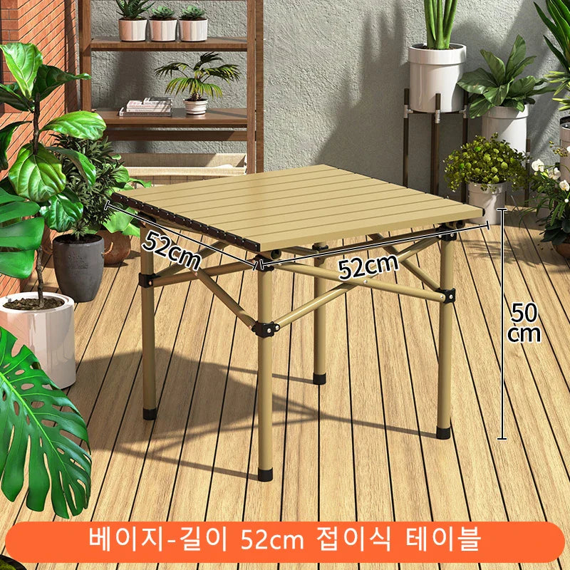 Camping Folding Table & Chair Set – Lightweight, Stable, Easy to Install Outdoor Table for Camping