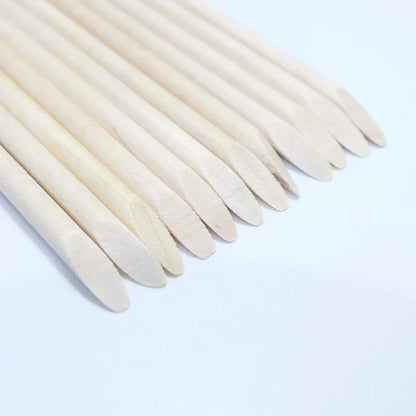 Lurayee Orange Wood Nail Cuticle Pusher – Manicure Tool for Nail Art, Gel Polish, and Nail Design