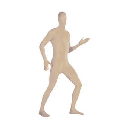 24PCS Zentai Invisible Jumpsuits – Skin-Tight Spandex Bodysuit Cosplay Costume for Halloween, Carnival & Stretch Full-Body Wear