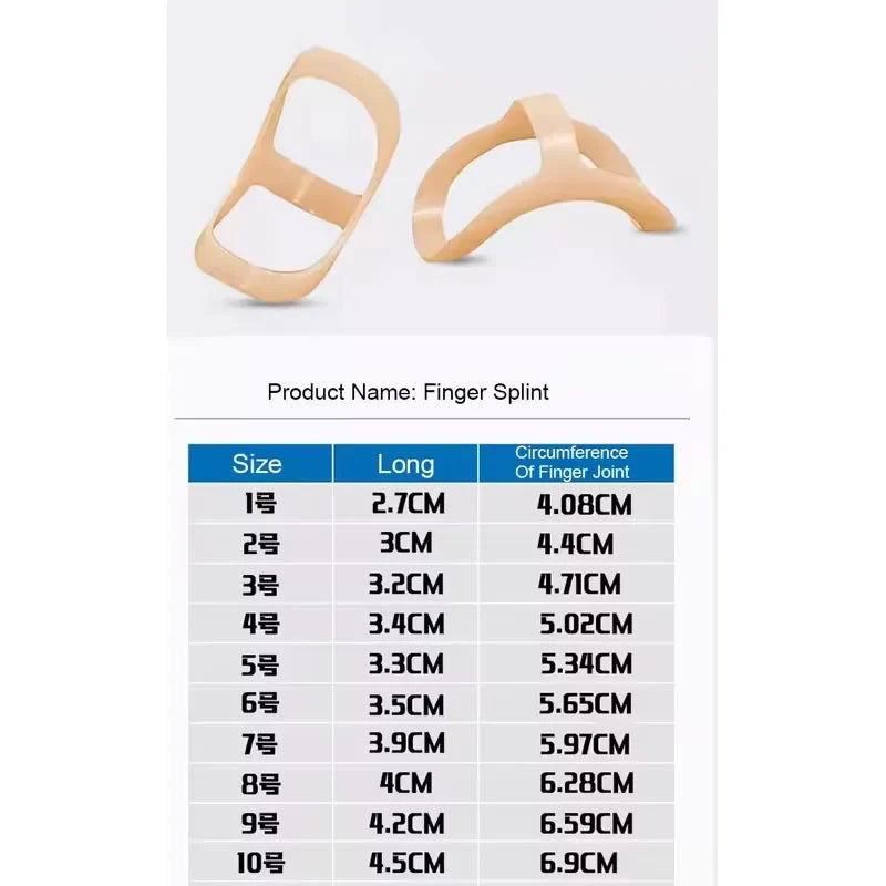 5Pcs Finger Splint Brace — Plastic Joint Support for Fractures, Arthritis, and Finger Correction