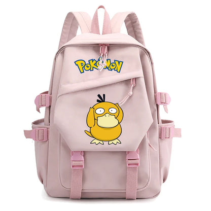 Pokemon Waterproof Women’s Backpack – Pikachu, Gengar, Snorlax Schoolbag for Girls & Students