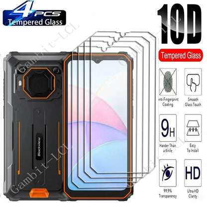 Blackview BV6200 Plus Tempered Glass Screen Protector - 4PCS Protective Cover Film for BV6200Plus, BV6200Pro 6.56"