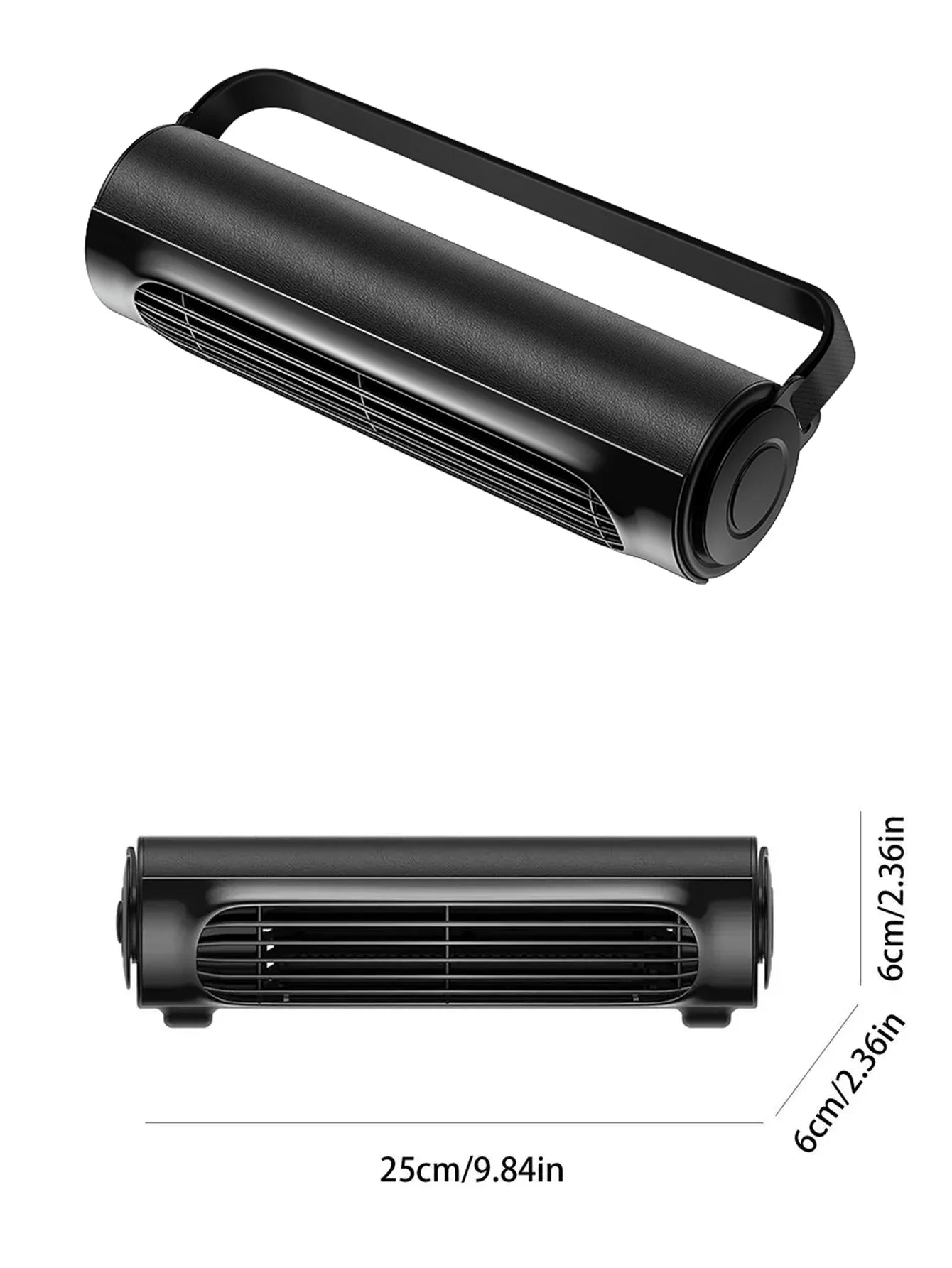 Vissko Portable Car Seat Fan – USB-Powered Headrest Cooling Air Fan with Adjustable Strap for Front & Rear Seats