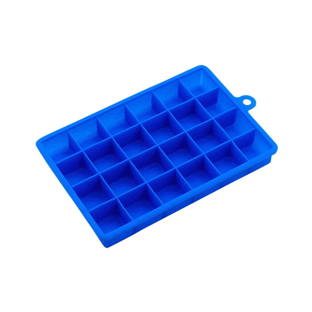 Silicone Ice Cube Mold – 15/24 Grid Square Trays with Lids for Ice Cream, Cold Drinks, Whiskey & Cocktails