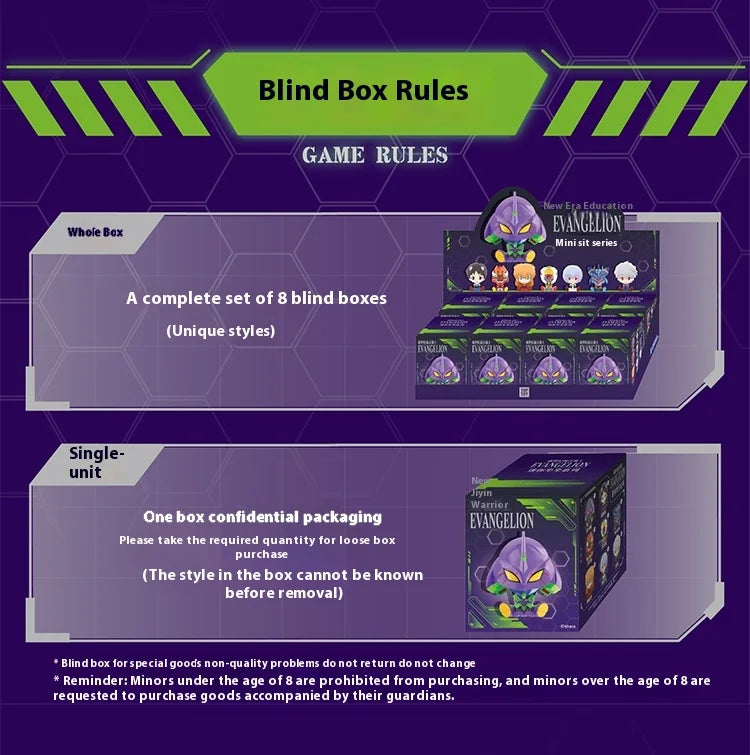 Evangelion Mini Sitting Series Blind Box – Anime Figure Collectible Decoration & Custom Gift
