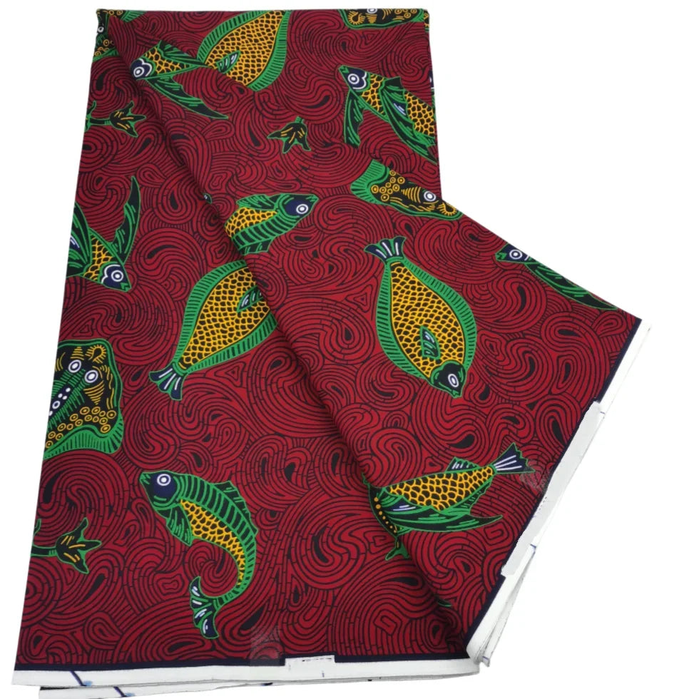 2026 African Real Wax Print Fabric - High Quality Ankara Pagne ABC