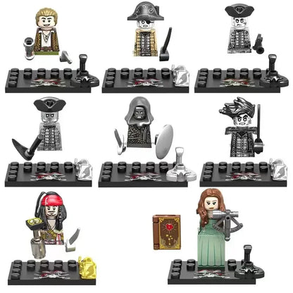 WW2 Mini Military Imperial Navy Soldier Building Blocks – Caribbean Pirates Figures Bricks Educational Toys for Boys, Christmas Gift