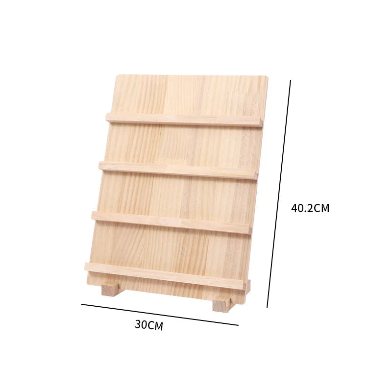 Wood Earring Display Stand – Jewelry Holder & Earring Card Organizer