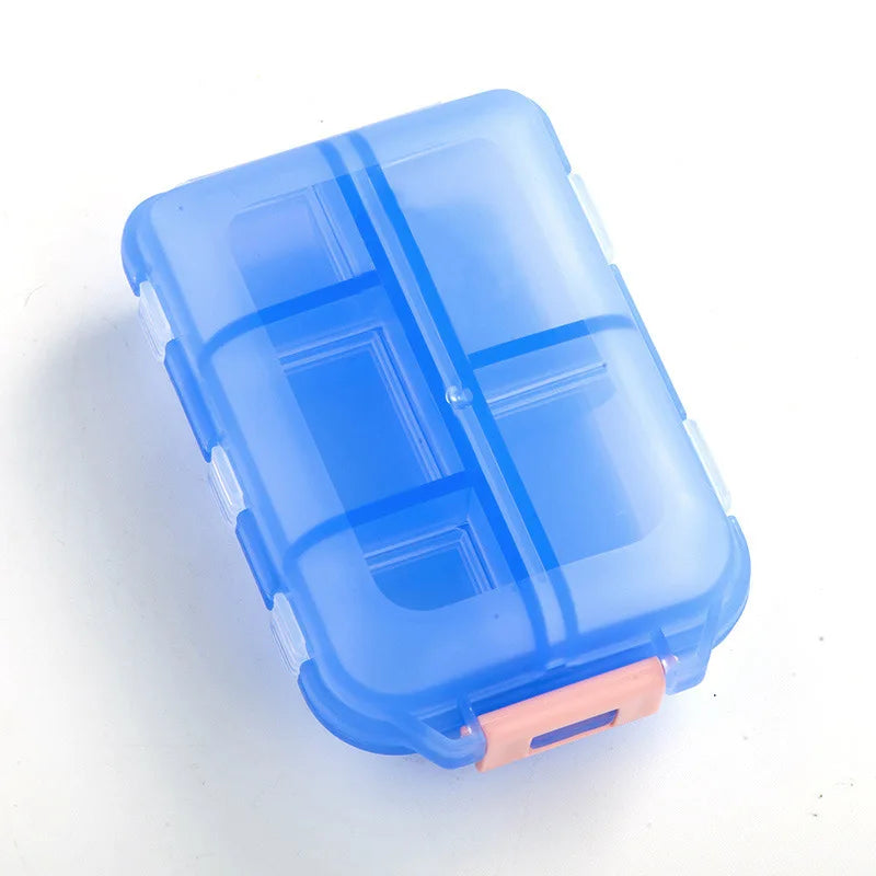 Tcare Travel Pill Organizer – Moisture-Proof Pills Box for Pocket or Purse, Portable Medicine & Vitamin Holder Container