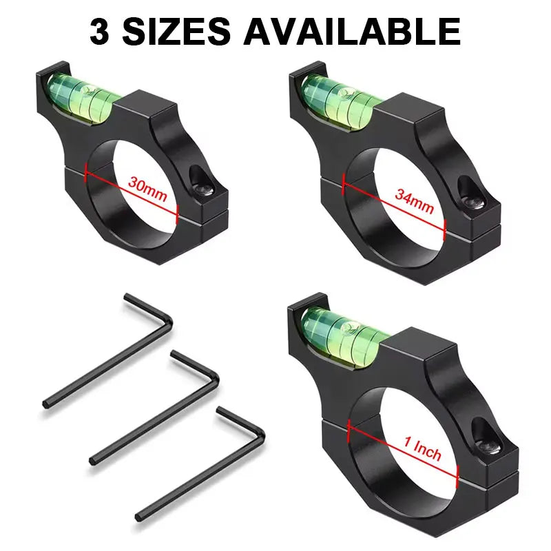 Alloy Rifle Scope Laser Bubble Spirit Level – Level Gauge Ring Mount Holder for 25.4mm, 30mm, 35mm Scope Tubes