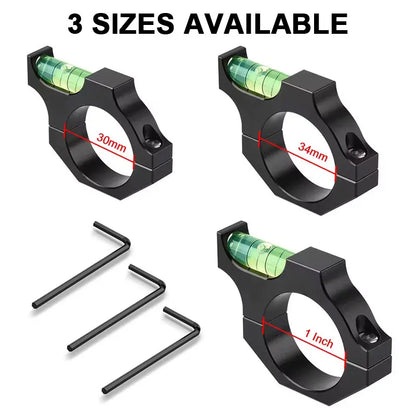 Alloy Rifle Scope Laser Bubble Spirit Level – Level Gauge Ring Mount Holder for 25.4mm, 30mm, 35mm Scope Tubes