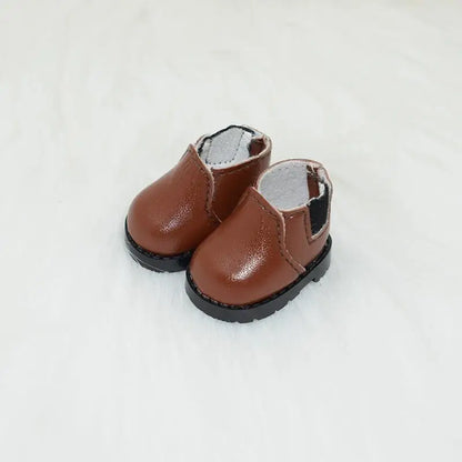 LABUBU Leather Shoes for 17cm Cotton Dolls – Casual Sports Boots DIY Doll Accessories