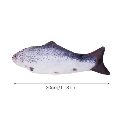 USB Rechargeable Interactive Floppy Fish Cat Toy – Realistic Electric Moving Fish for Cats & Dogs Chew & Play Pet Supplies