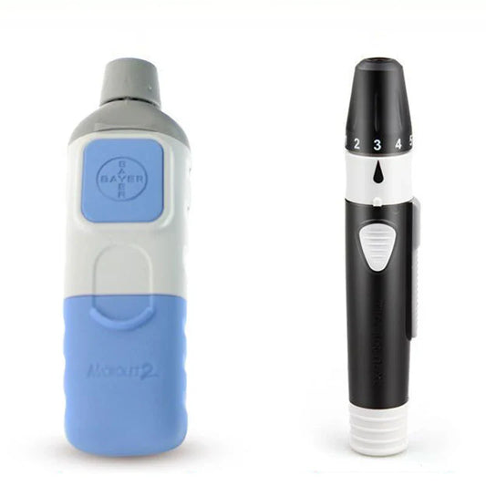 Bayer Contour Plus Original Blood Collection Pen – Multi-Speed Adjustable Lancing Device