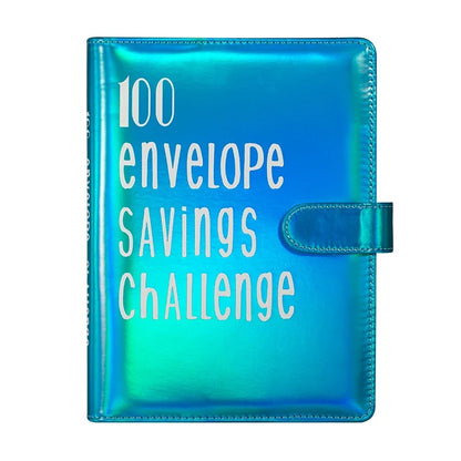 100 Envelope Challenge Binder – Savings Challenge Loose-Leaf Budget Binder with Cash Envelopes, Money Organizer System