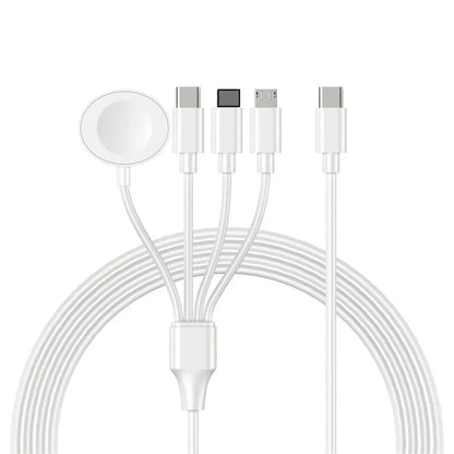 4-in-2 Multi Watch Charging Cable – Fast USB Type-C Charger for iWatch, iPhone, AirPods & iPad Accessories