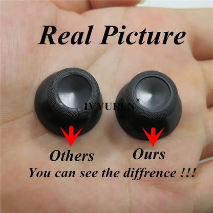 IVYUEEN 100PCS Black Analog Stick Caps – Thumb Grip Covers for PS5, PS4, PS3 & Xbox Controllers