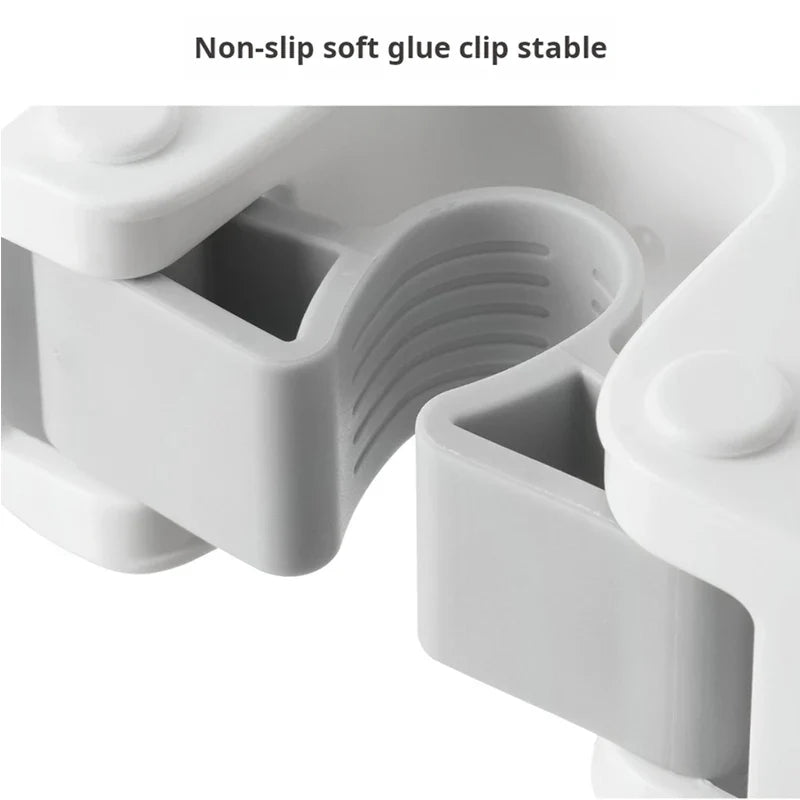 Soft Rubber Mop Hooks — Self-Adhesive Wall-Mounted Organizer for Mops, Brooms & Cleaning Supplies