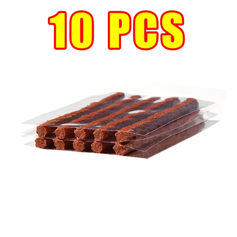 Car & Motorcycle Tire Repair Kit – Tubeless Tyre Puncture Plug Set with Rubber Strips for Truck & Vacuum Tire Repairs