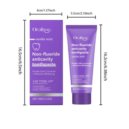 Purple Teeth Whitening Mineral Powder – Teeth Restoration, Stain Removal & Fresh Breath Oral Cleanser