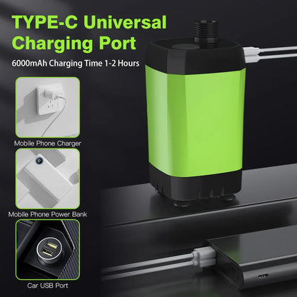 Camping Shower Pump Kit – RV & Outdoor Shower with Digital Display, Adjustable Full-Screen Shower for Backyard