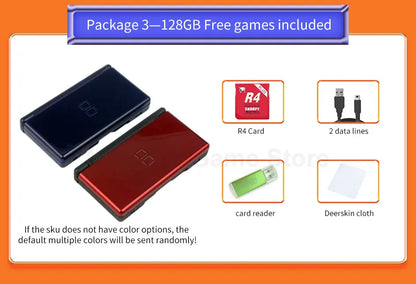 Original Nintendo DS Lite Game Console – Palm Game with Game Card & 32GB/64GB/128GB Memory Card, Mini Ultra