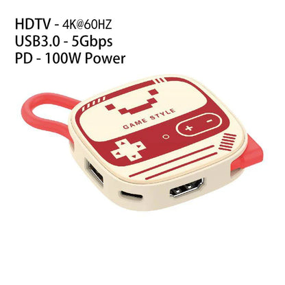 Switch 2 HDMI 4K@60Hz USB 3.0 100W PD – TV & Desktop Mode Adapter for Laptops, Tablets, Smartphones, Game Consoles