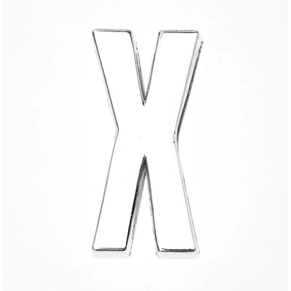 12PCS 30mm Chrome Alphabet Slide Charms A–Z – DIY Bracelet, Wristband, Pet Collar & Jewelry Making Beads