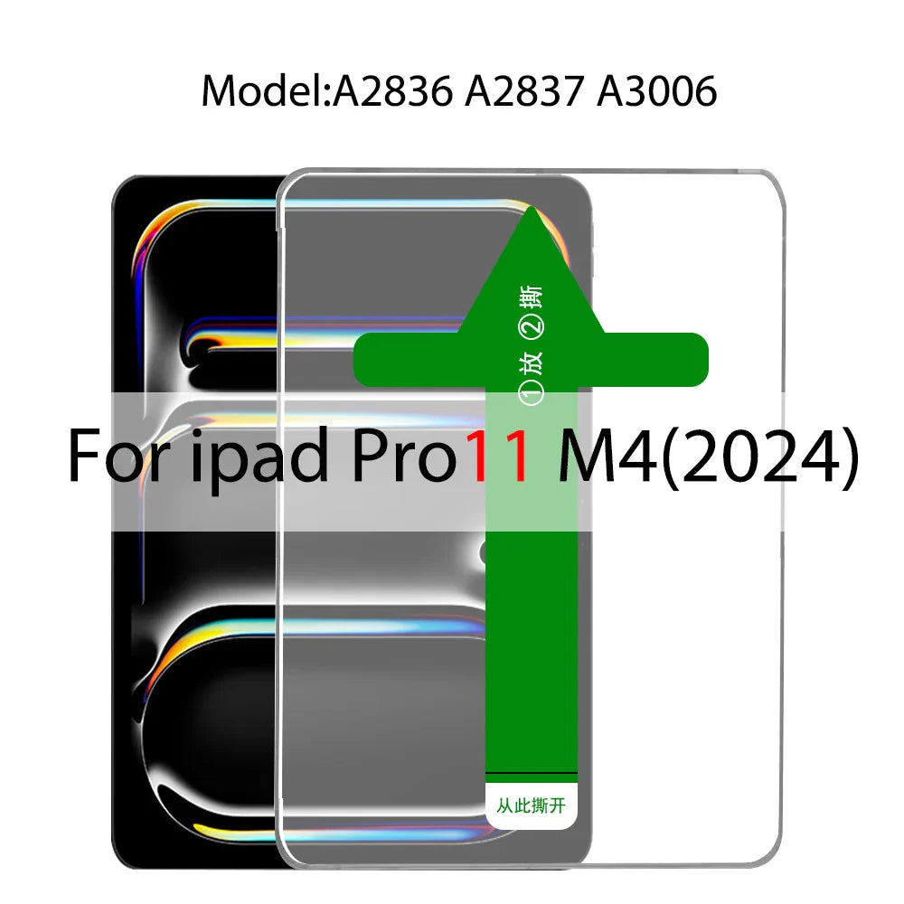 Auto Alignment Tempered Glass Screen Protector for iPad Pro & Mini – For iPad 11", 12.9", 10.9", Air 1-5, Mini 4-6