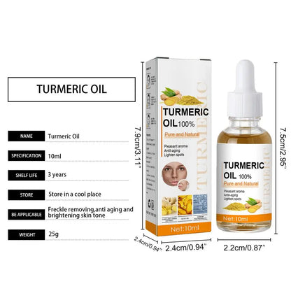 10ml Pure Turmeric Essential Oil – Natural Moisturizer for Brightening, Tightening & Anti-Aging