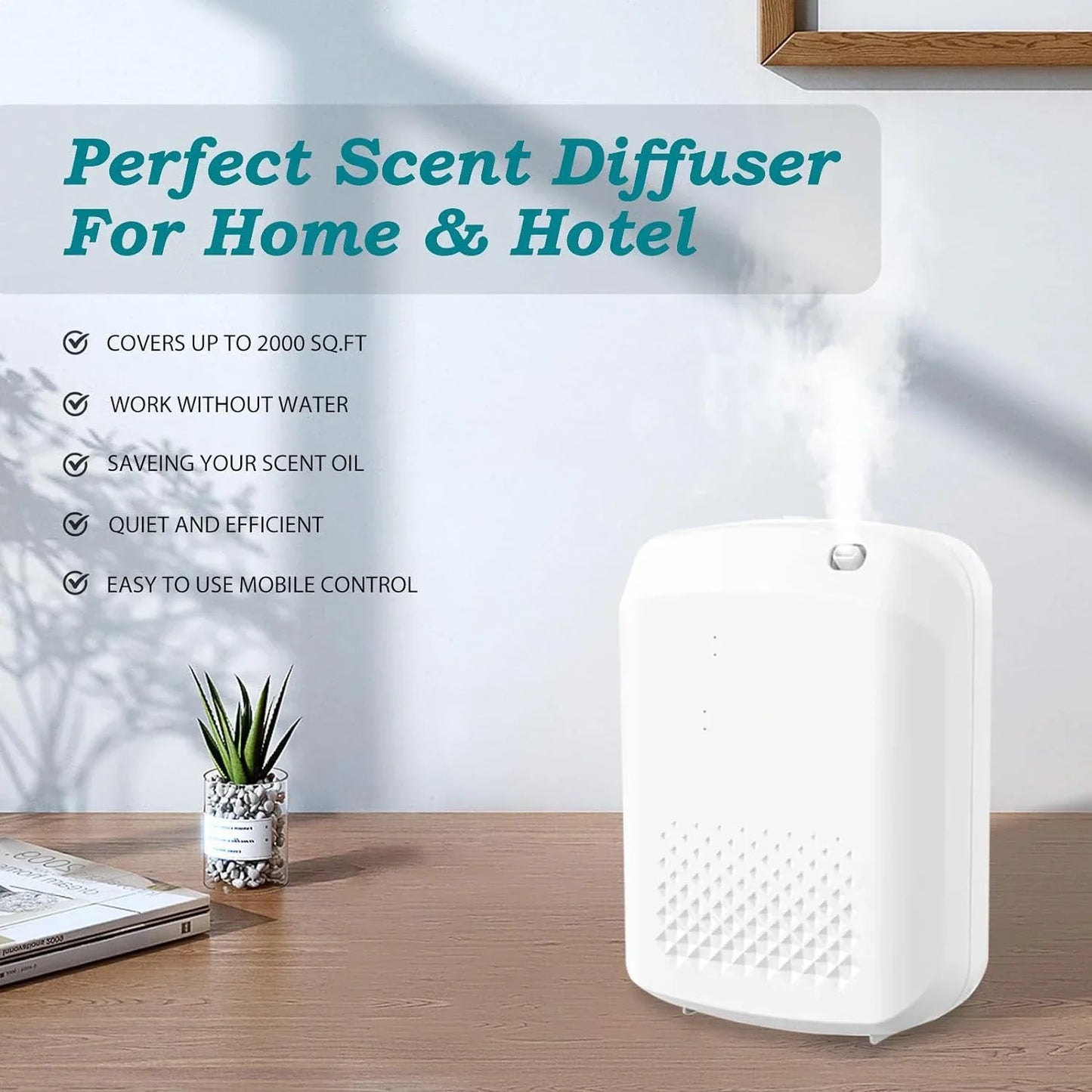 Electric Fragrance Diffuser - Wall-Hanging Aromatic Oil Air Freshener Machine for Home & Hotel