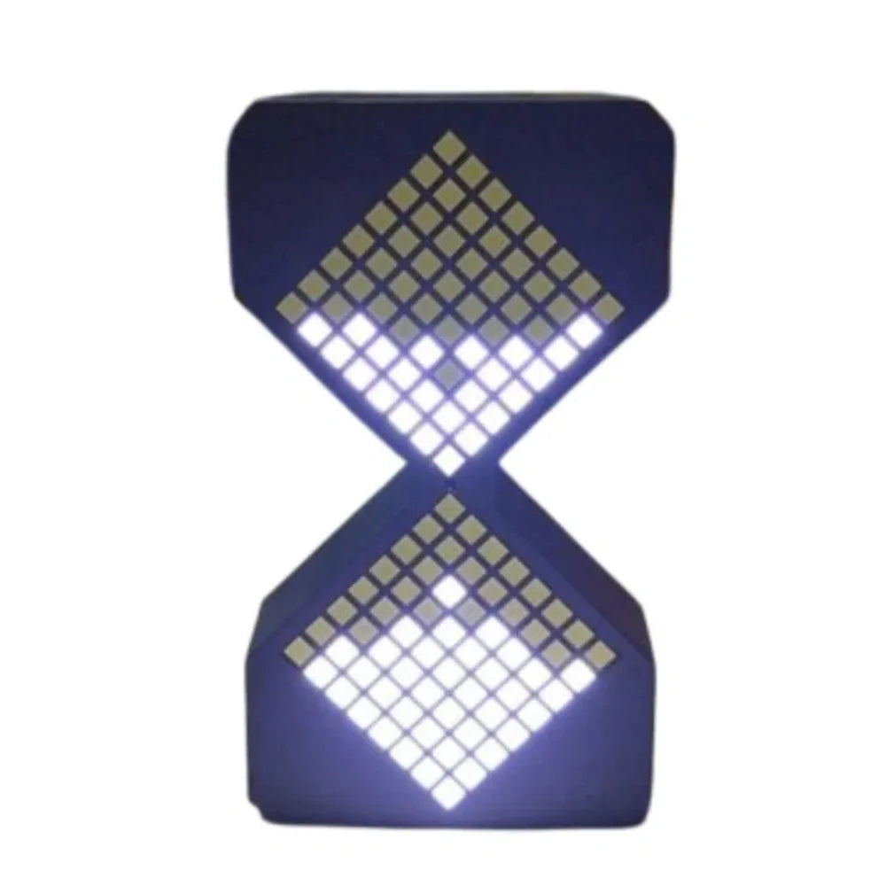 Gravity Sensing Cyber Style LED Electronic Hourglass Timer – Adjustable 1–30 Min Digital Sand Clock with Tech Design DIY Gadget Decor