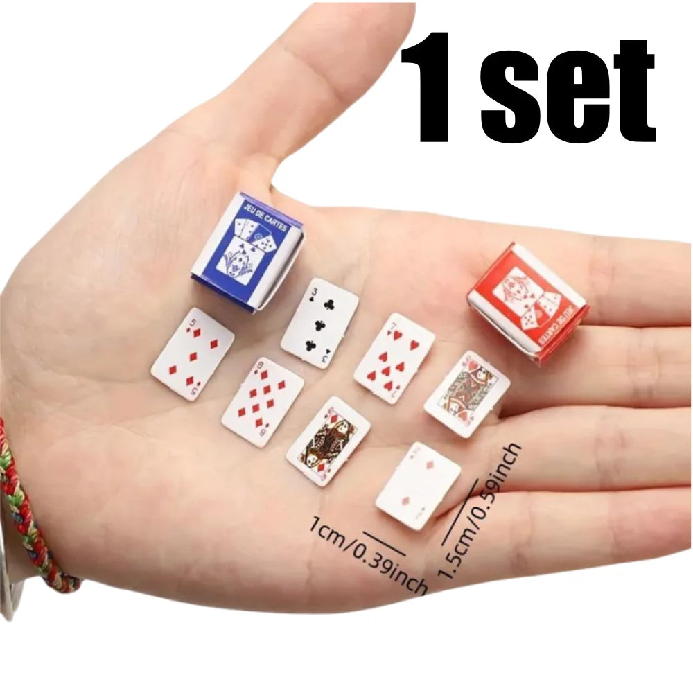 5 Sets Mini Portable Poker Cards – Fun Party Game for Teens & Adults, Ideal Birthday or Festive Gift