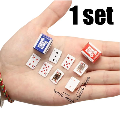 5 Sets Mini Portable Poker Cards – Fun Party Game for Teens & Adults, Ideal Birthday or Festive Gift
