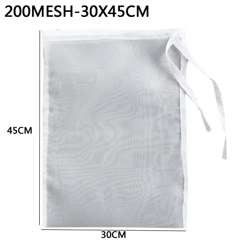 Nylon Filter Bags - Reusable Food Strainer Net for Tea, Milk, Cheese & Kitchen Use