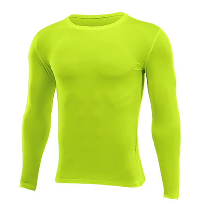 Unisex Compression Long Sleeve Base T-Shirt – Sports Fitness Top for Men, Women & Kids (Running, Gym, Basketball, Football)