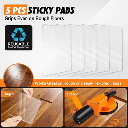 JUSTINLAU Wooden Floor Installation Tool Set – Rubber Hammer & Tile Joint Hand Tools for Flooring Installations