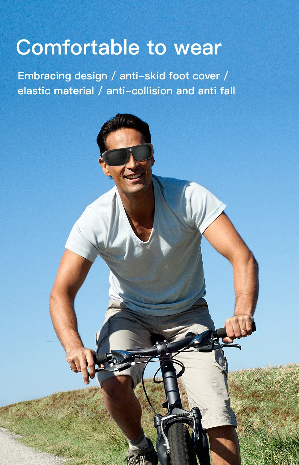 4K HD Smart Glasses Camera — Eyewear Camcorder for Driving, Cycling & Outdoor Video Recording